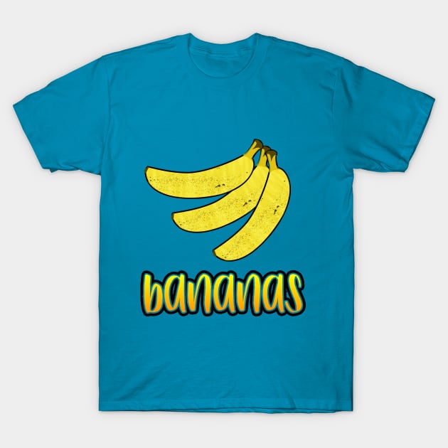 Bananas T-Shirt by theplaidplatypusco